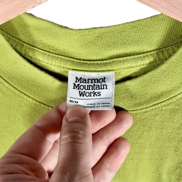 3/$20 Marmot Mountain Works Men's Adult Medium Green S/S Graphic T-Shirt Beavers - Picture 3 of 9